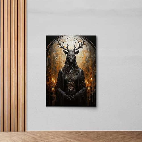Miniatura 6 de Sunset Beautiful Deer Nature Landscape Canvas Art Print Posters Wild Animal Painting Pictures Modern Home Office Wall Decor Prints