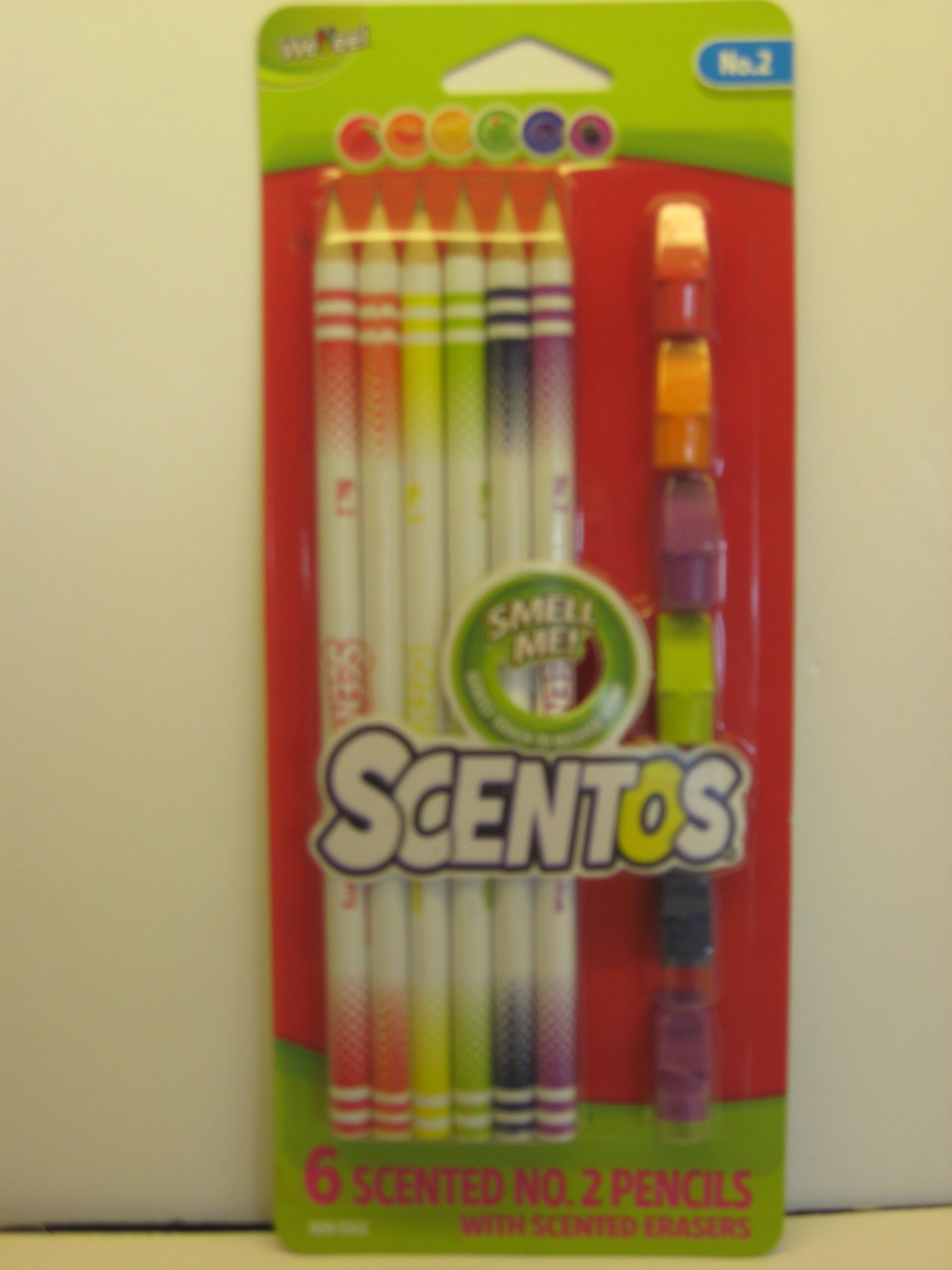 Scentos Scented #2 Pencils with Scented Erasers