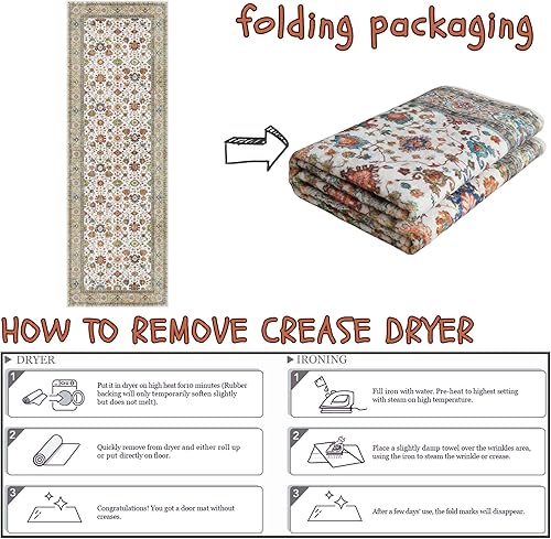Miniatura 200 de Rugcomf Tapete para puerta interior, 2 x 3, lavable a máquina, tapete antideslizante de pelo bajo, para entrada, cocina, puerta principal, entrada