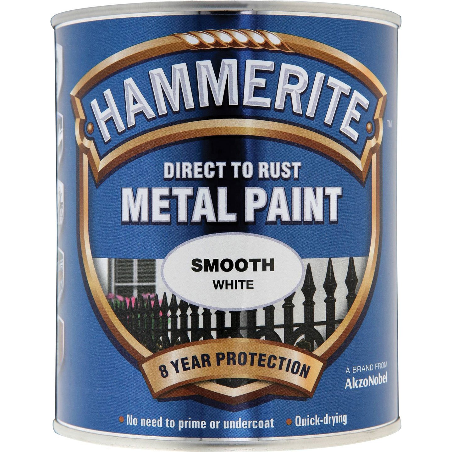 Hammerite White Direct To Rust Smooth Finish 750Ml