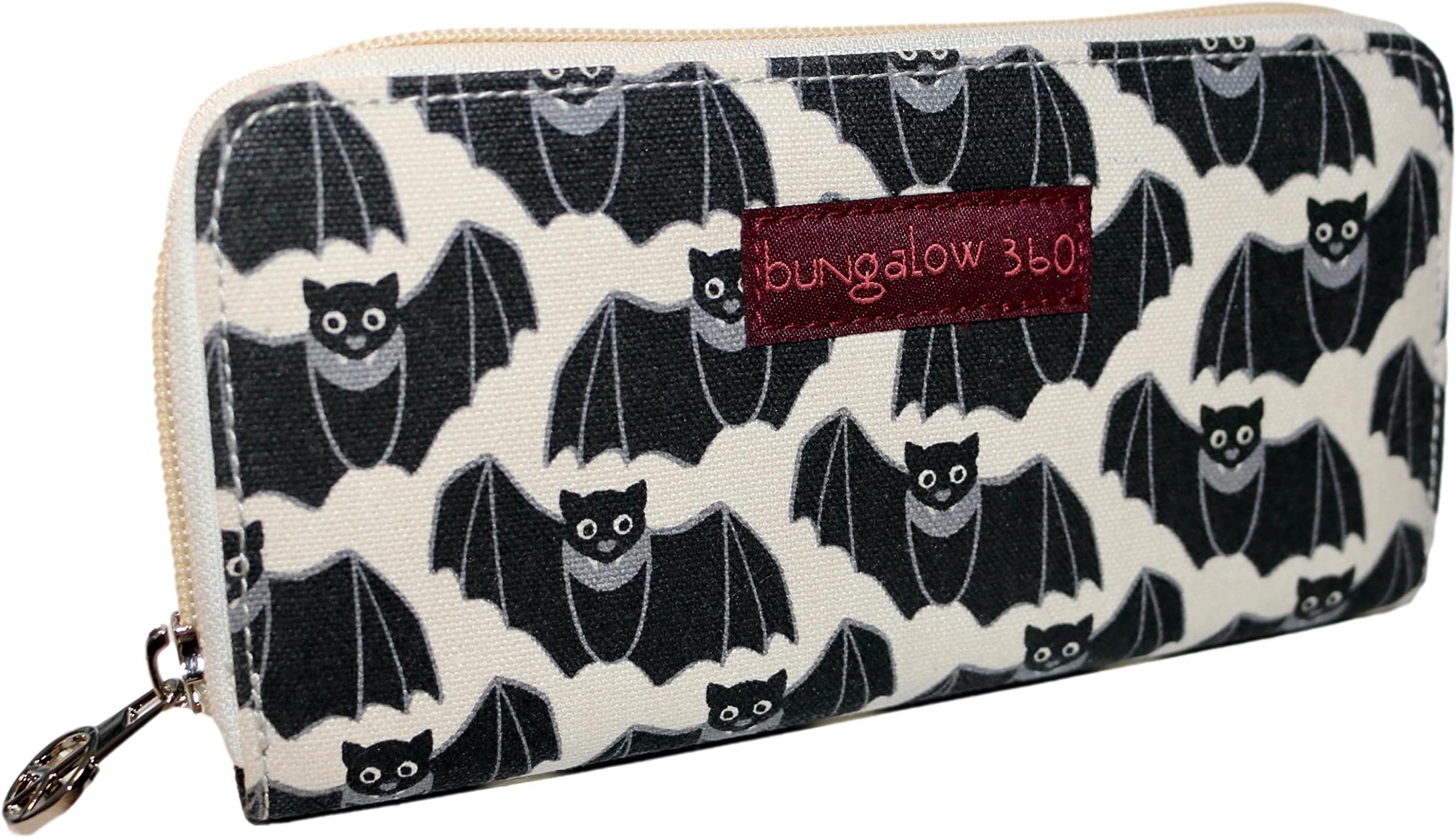 Zip Around Wallet, BAT, Medium, Zippered Wallet