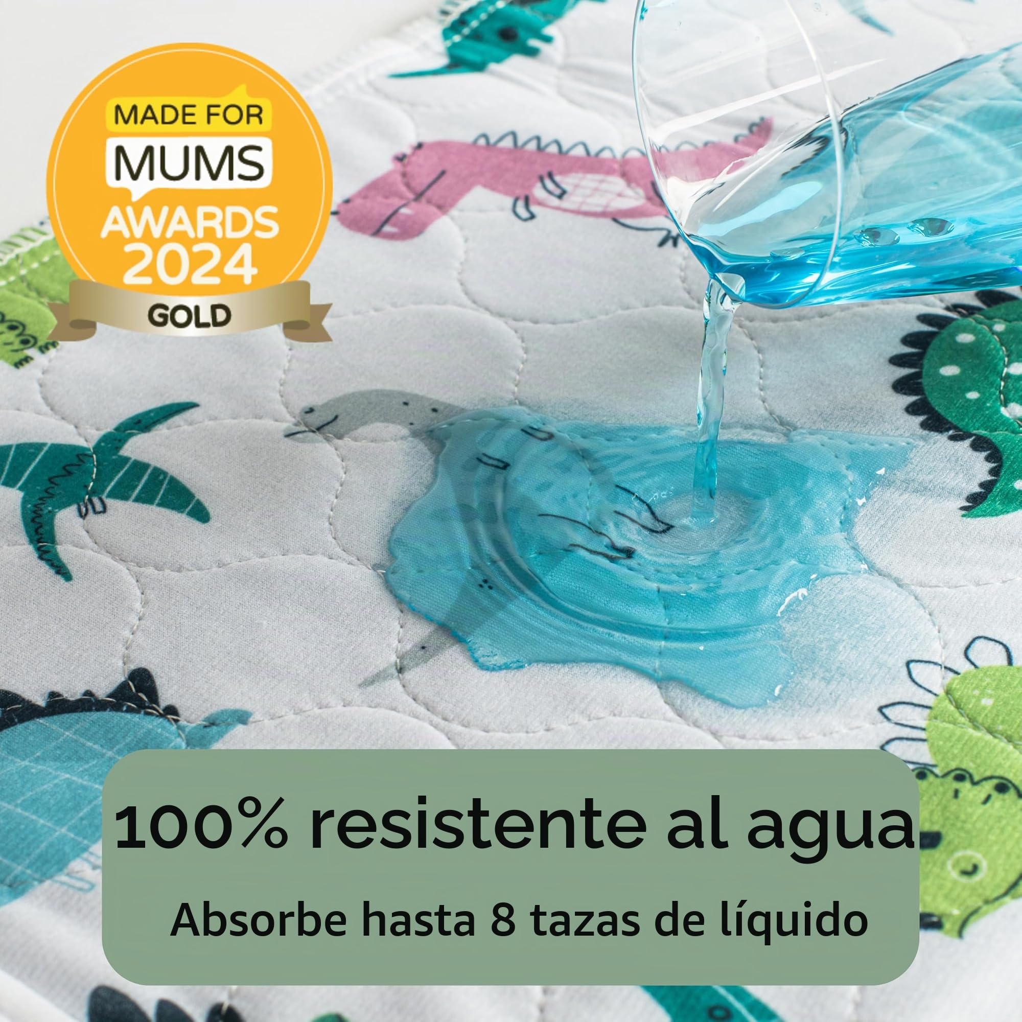 Hygge Sheets® - Almohadillas de entrenamiento para orinar para niños y pequeños, 100% impermeables, antideslizantes para camas grandes, lavables y reutilizables