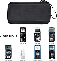 Vista 2 de co2CREA Estuche de transporte para Texas Instruments TI-84 Plus CE Python mejorado/TI-84/TI-Nspire CX II CAS/TI-Nspire CX II/TI-83 Plus/TI-89