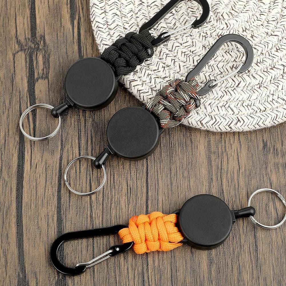 Porte-Clé Rétractable Avec Mousqueton - Porte-Badge - Extensible