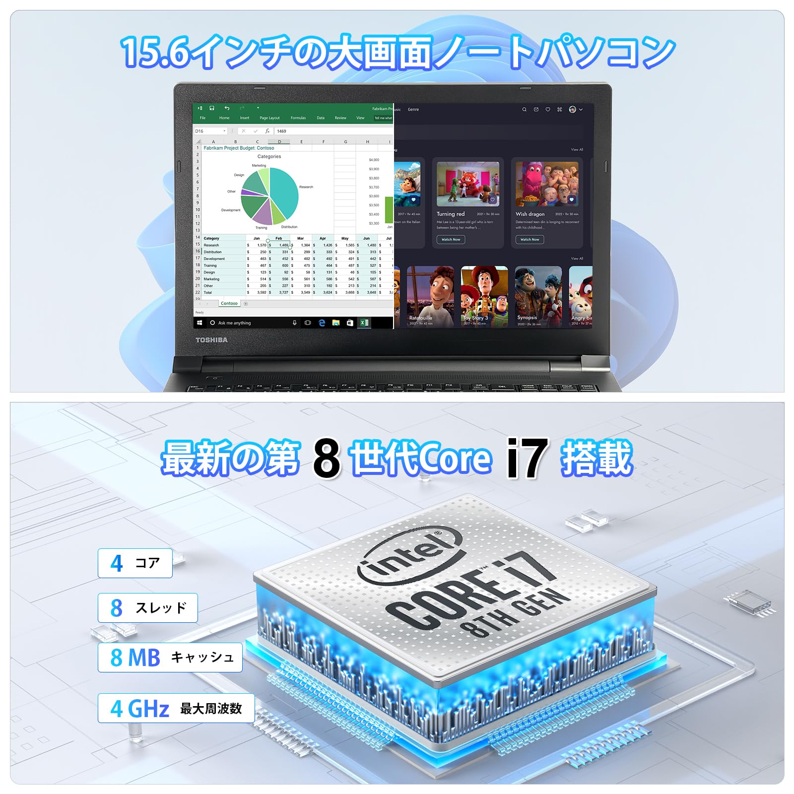 Amazon.co.jp: 【整備済み品】ノートパソコン 中古 東芝 Dynabook B65 