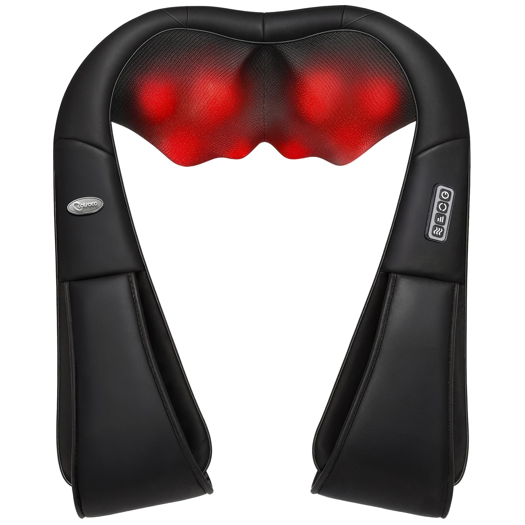 Neck Massager with Heat for Neck Pain, Deep Tissue 3D Kneading, Back Massager for Pain, Shiatsu Massager for Neck, Back, Shoulder, Foot and Leg, at Home and Car, Christmas Gifts for Men and Women
