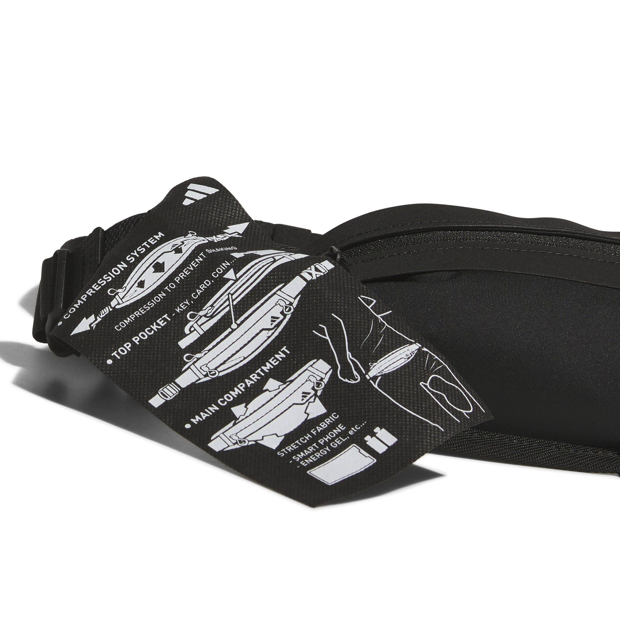 adidas Unisex - Adulto Running Waist Bag Sporting Goods, Black, One Size