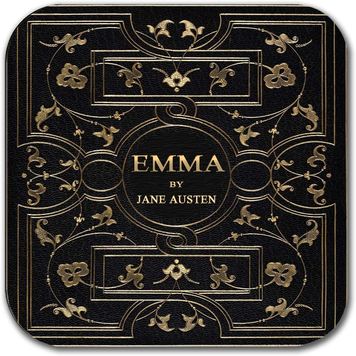 6 Coasters with Complete Novels of Jane Austen Six Coffee Mug Coasters with Complete Novels of Jane Austen's Book Designs. (Book Title) - Image 3