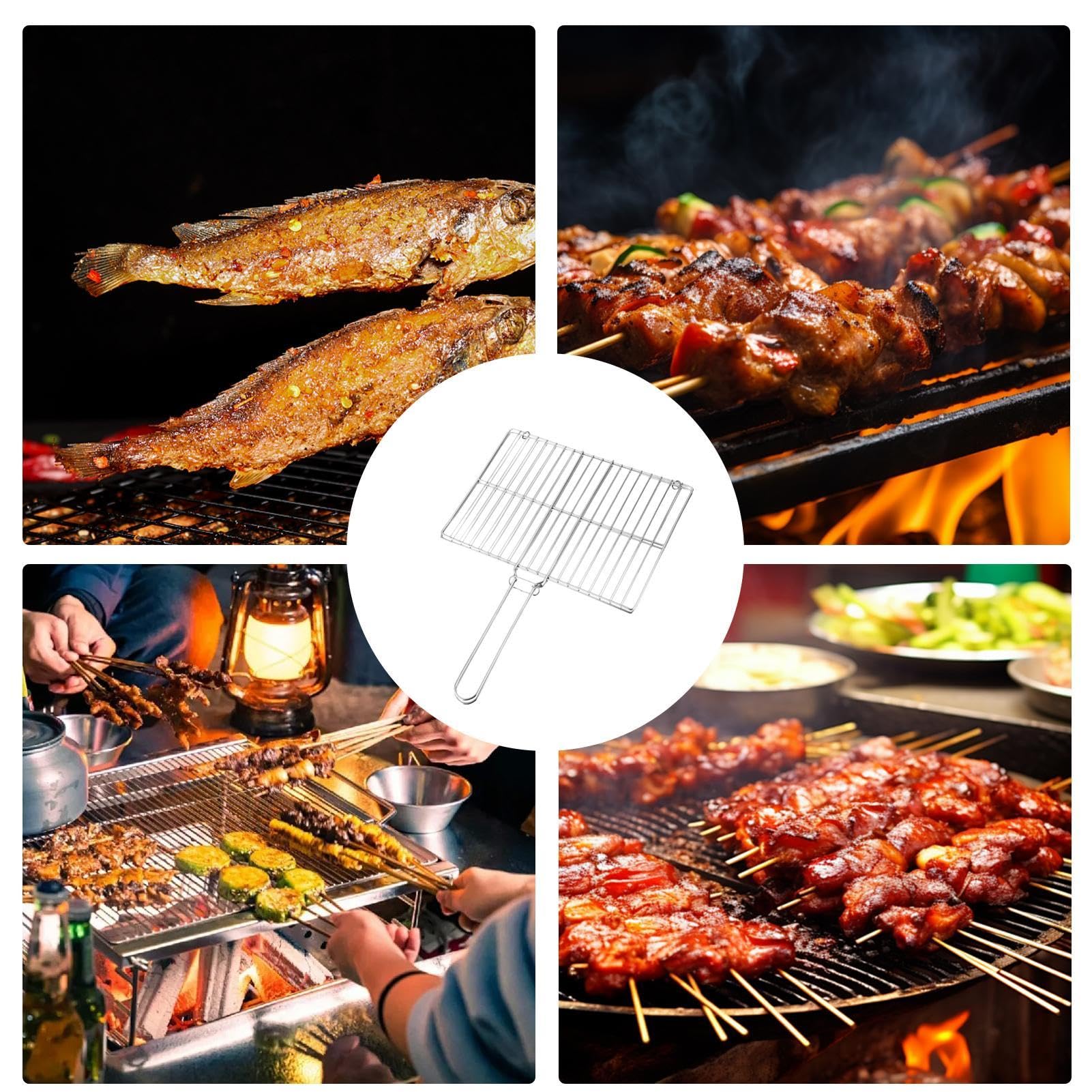 Griglia per pesce – cestino per barbecue in acciaio per pesce
