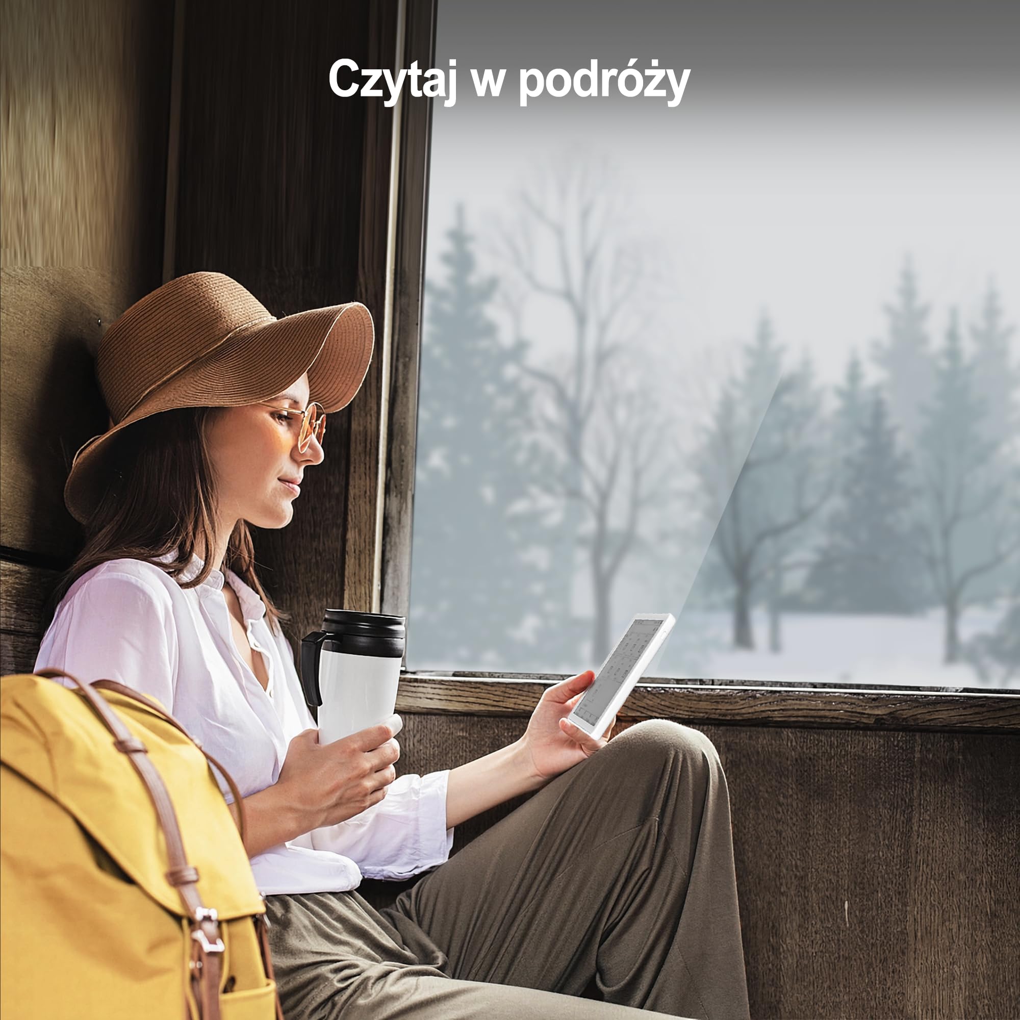 Veidoo 5.8 Cala Czytnik Książek Elektronicznych, Ekran Dotykowy HD, Technologia Carta E-Ink, 32GB ROM, WiFi, Długa Żywotność Baterii (Biały)