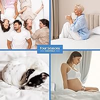 Vista 9 de Protector de colchón para sofá cama tamaño individual, 39 pulgadas de ancho x 72 pulgadas de largo x 5 pulgadas de profundidad, funda impermeable