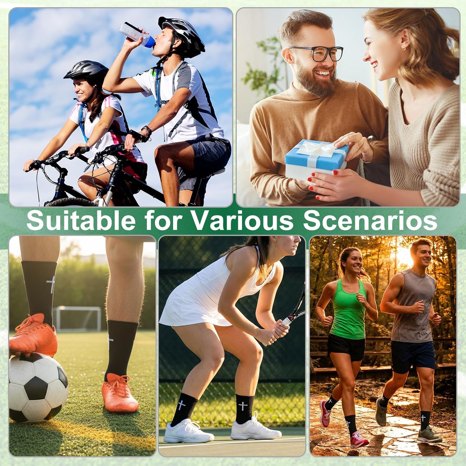 Christian Socks for Men - 6 Pairs Cross Religious Socks Prayer Crew Sock with Bible Verse for Church & Daily Wear - Image 6