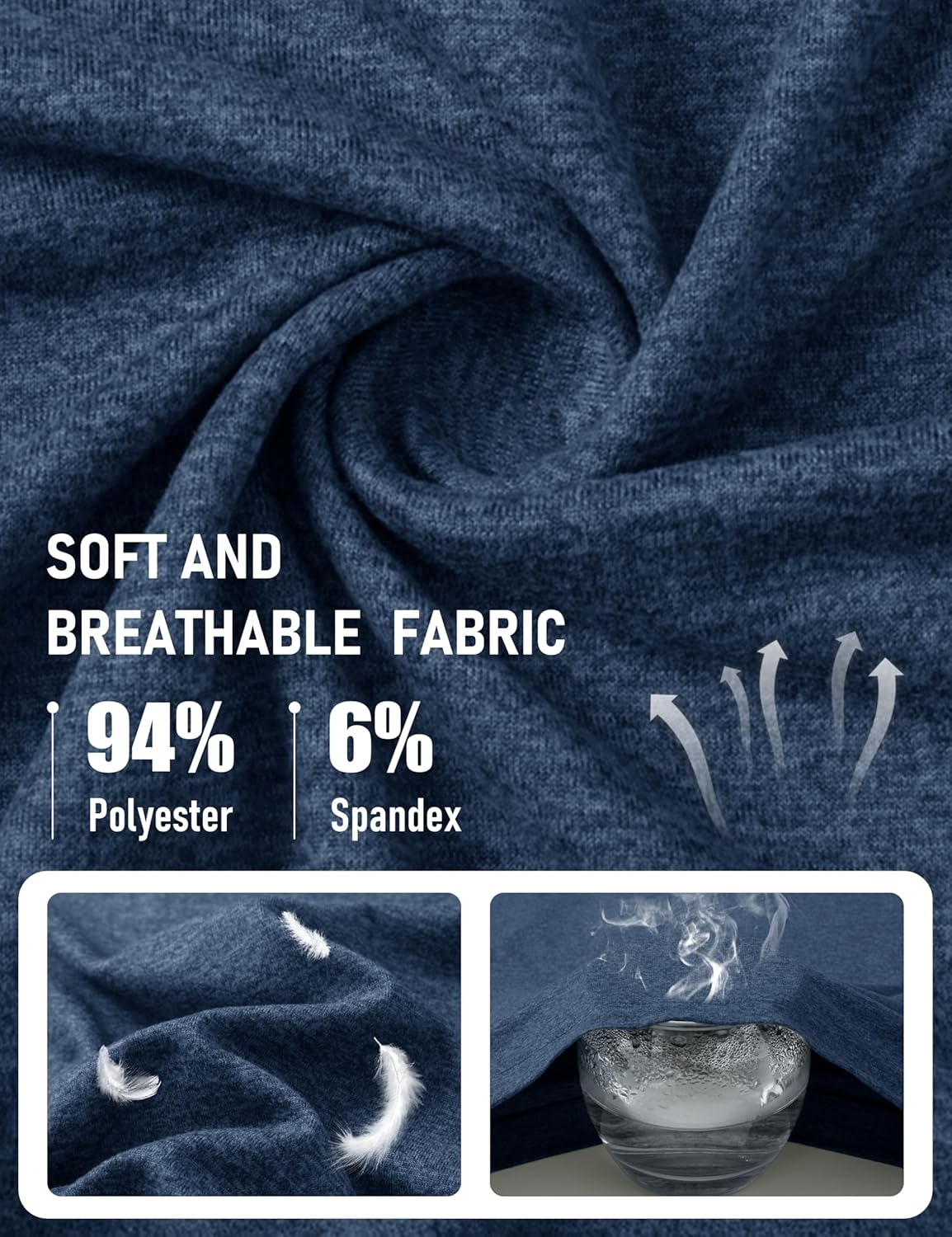 MAGCOMSEN Men's Polo Shirts Short Sleeve Moisture Wicking Lightweight Athletic Casual Collared Golf Shirt - Image 2