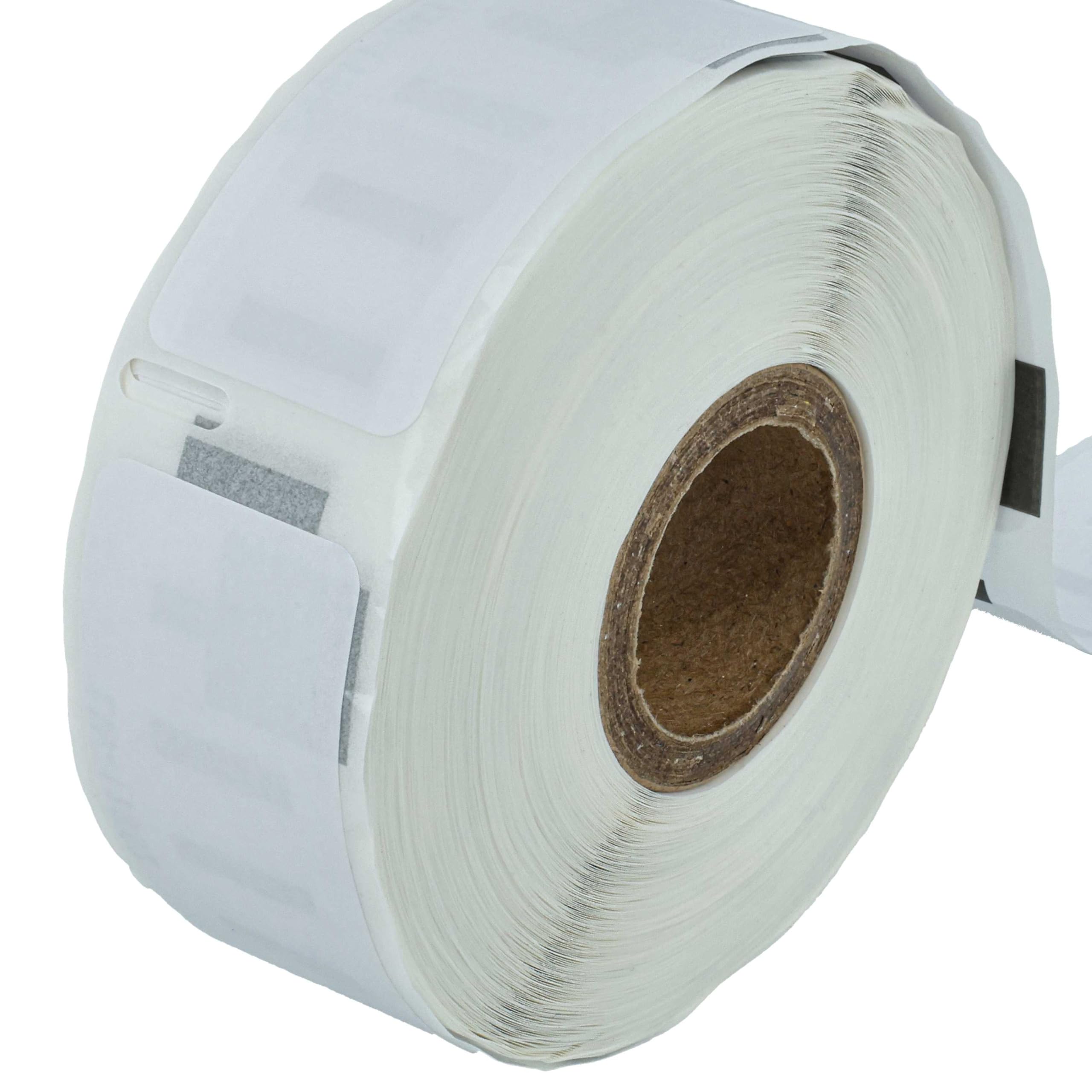 vhbw 10 x rolka etykiet 25 mm x 54 mm (500 etykiet) kompatybilna z Seiko Smart Label Printer SLP620, SLP650 biała etykieciarka