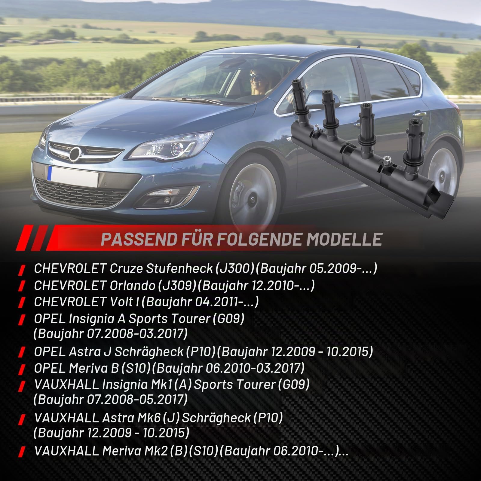 Zündspule Zündmodul Ersatz für B01ck Encore Chevr01et Cruze Sonic Trax Autozubehör Teil# 1208096 1208093 55579072