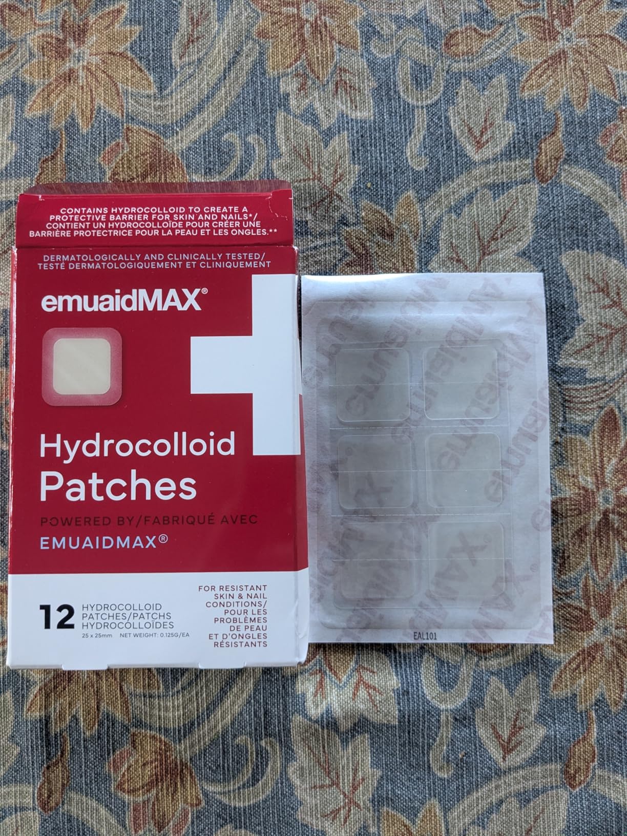 emuaid EMUAIDMAX Hydrocolloid Acne Patches, Pimple Spot Treatment, Hydrocolloid Invisible Pimple Patches for Covering blemishes and also Treats Warts, Skin Tags, Cold Sores and Eczema, 24 Count