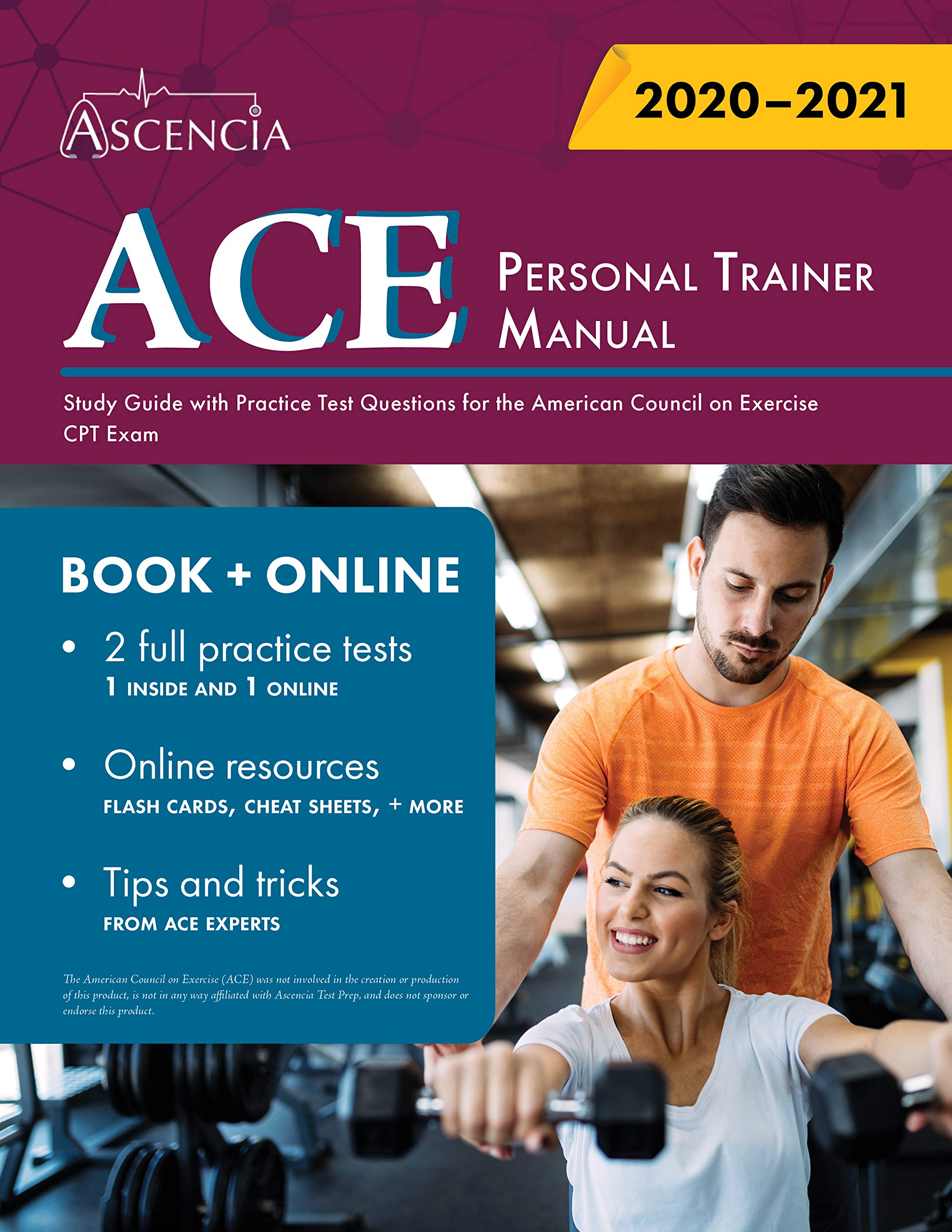 ACE Personal Trainer Manual: Study Guide with Practice Test Questions for the American Council on Exercise CPT Exam