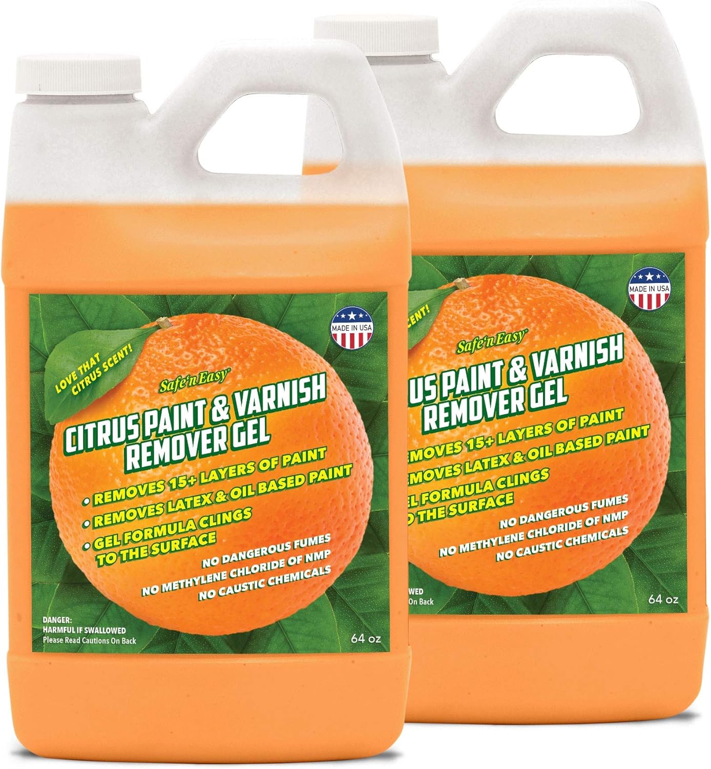 Safe ‘n Easy Citrus Paint & Varnish Remover Gel, Strips 15+ Layers of Paint Safely