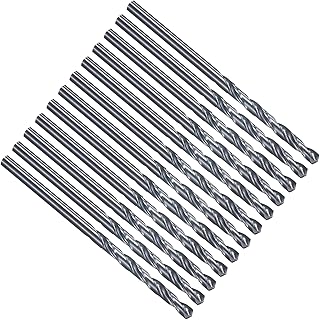 PATIKIL #30 Drill Bit, Jobber Straight Shank M2 High-Speed Steel 135°Split Point Tip Nitriding Black for Stainless Steel Hard Metal - 12 Pack