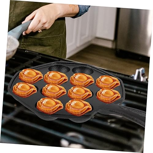 Miniatura 5 de Hemoton Escargot - Plato de hierro para hornear y caracol para ostras y parrillas, utensilios de cocina resistentes para uso doméstico y