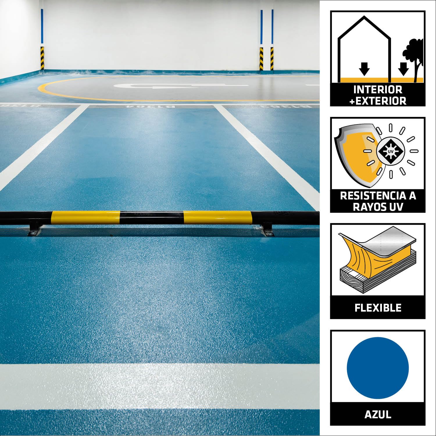 SIKA - Revestimiento acrílico suelos - Sikafloor 2020 - Azul - 20kg