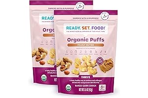 Ready Set Food Organic Puffs Variety Pack: Introduce Early Allergens Safely