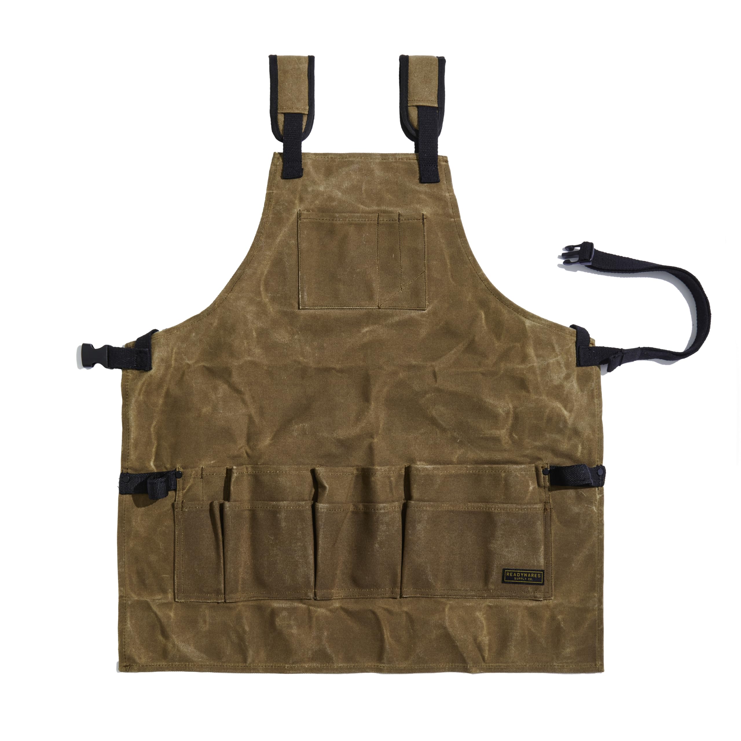 Readywares Waxed Canvas Tool Apron, skin-coloured, 26.5" tall x 26" wide - Image 2