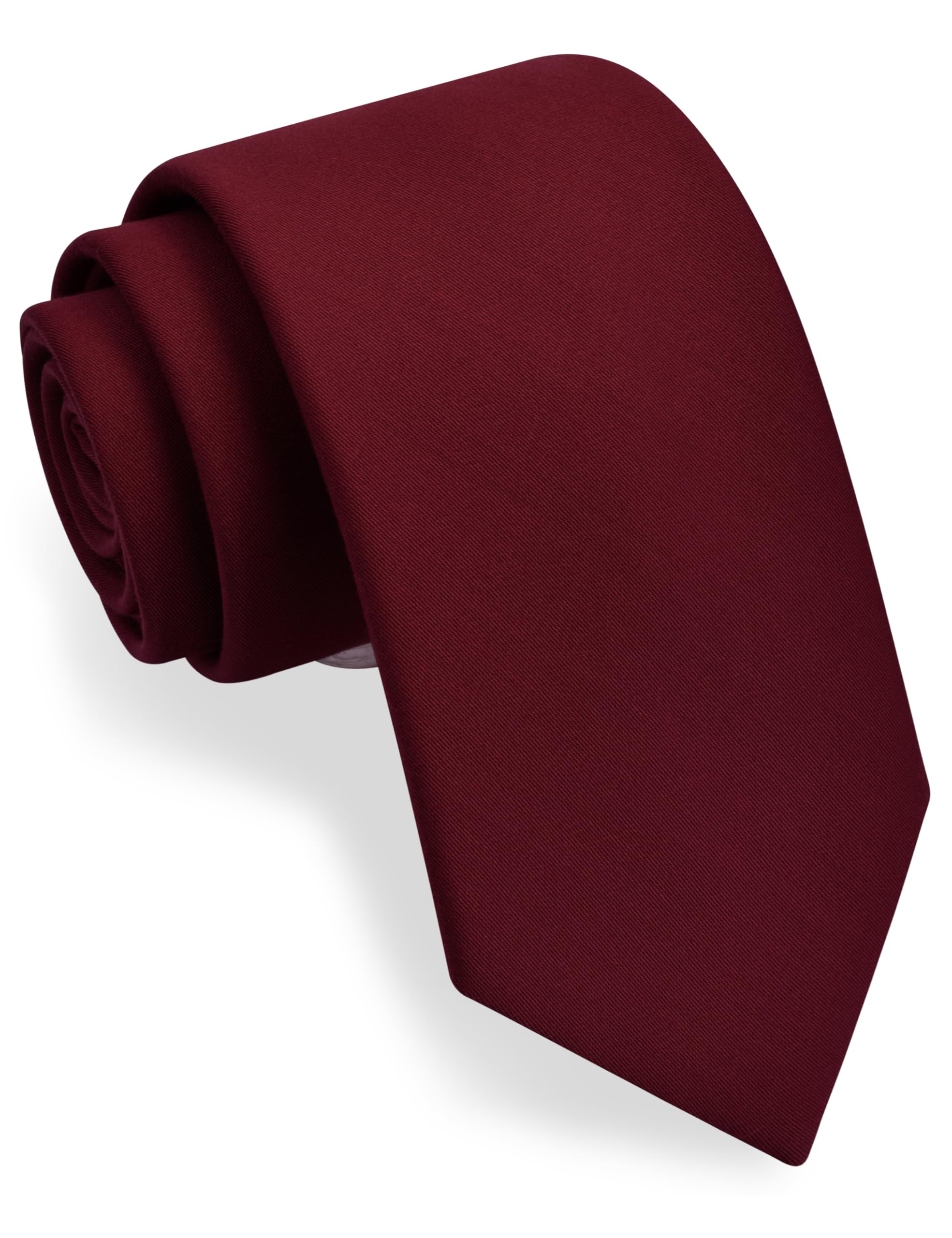 GUSLESON 3.15"（8cm） Solid Necktie Tartan Woven TR Material Tie + Gift Box