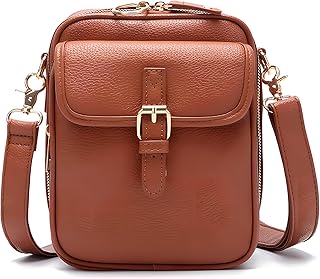 Tasmegol Sculpture Crossbody Leather Bag for Women Small Urvashi Messenger Cross Body Purse