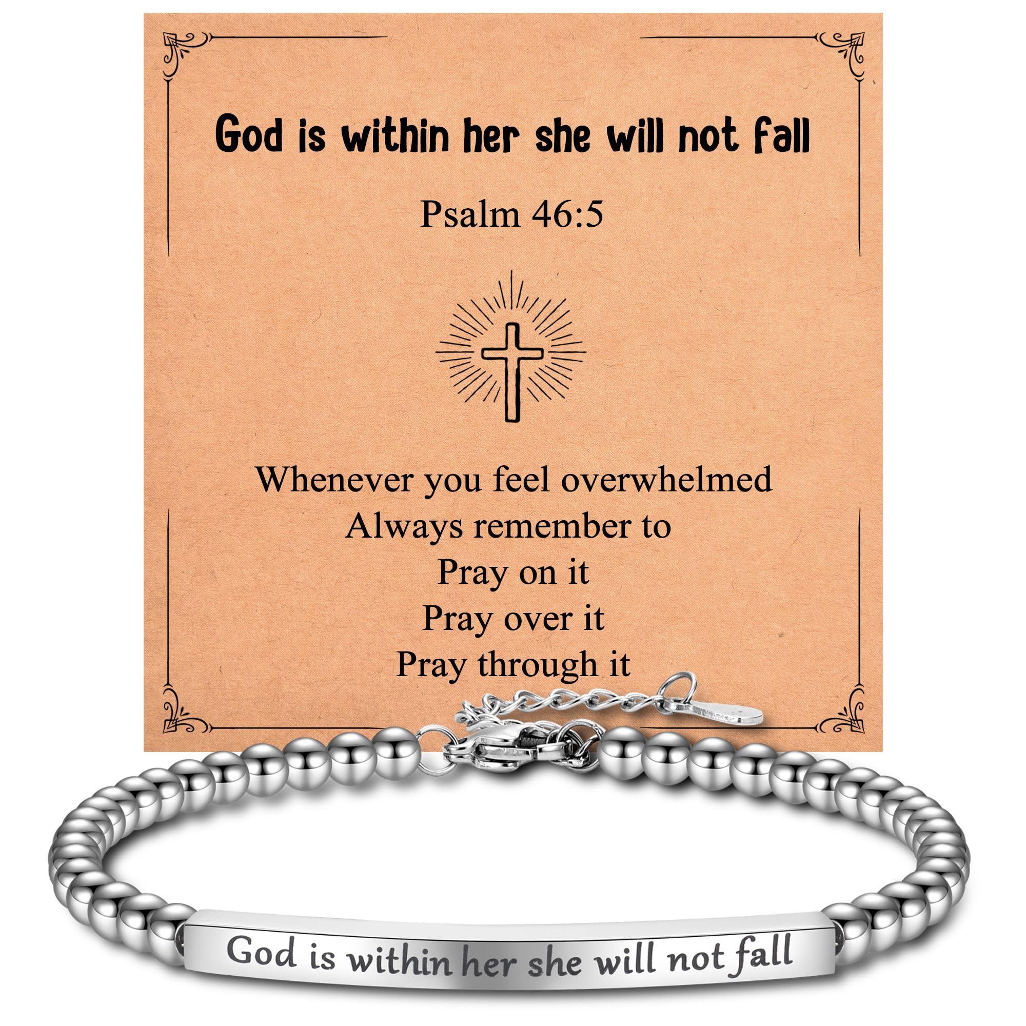 IKIATY Christian Gifts for Women, Bible Verse Bracelets Religious Gifts for Women Teen Girls Her