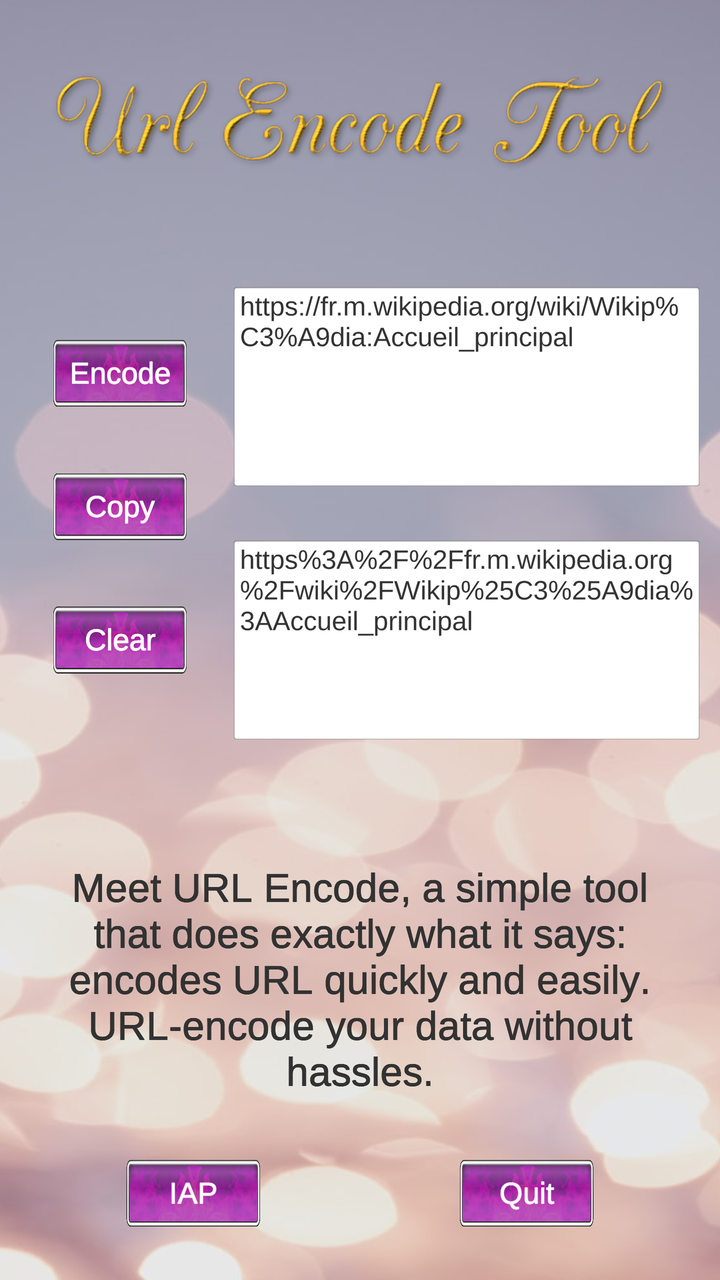 Url Encode Tool LH Application sur Amazon Appstore