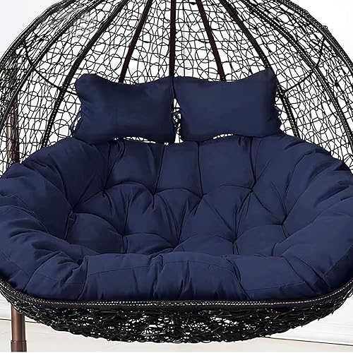 Cojín de repuesto para Columpio de 2 plazas, cojines para hamaca colgante, cojines lavables para silla colgante tipo huevo, cojín impermeable para