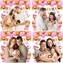 Party Propz Welcome Baby Girl Decoration Kit – 42 Pcs with Banner (Cardstock) | Welcome Home Decoration & Baby Décor Items gallery image