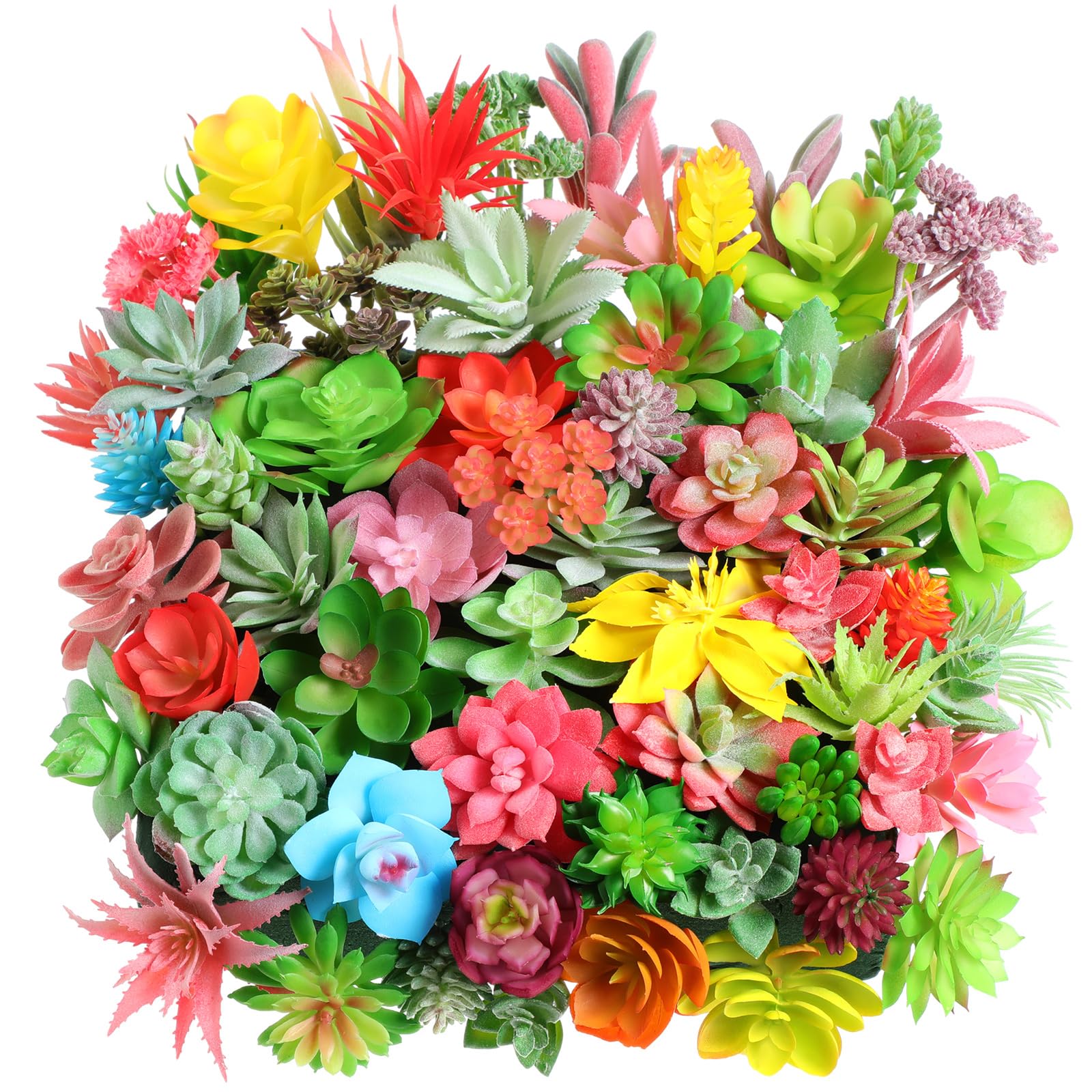 Plantes succulentes artificielles assorties pour decoration de table mariage et terrarium diy