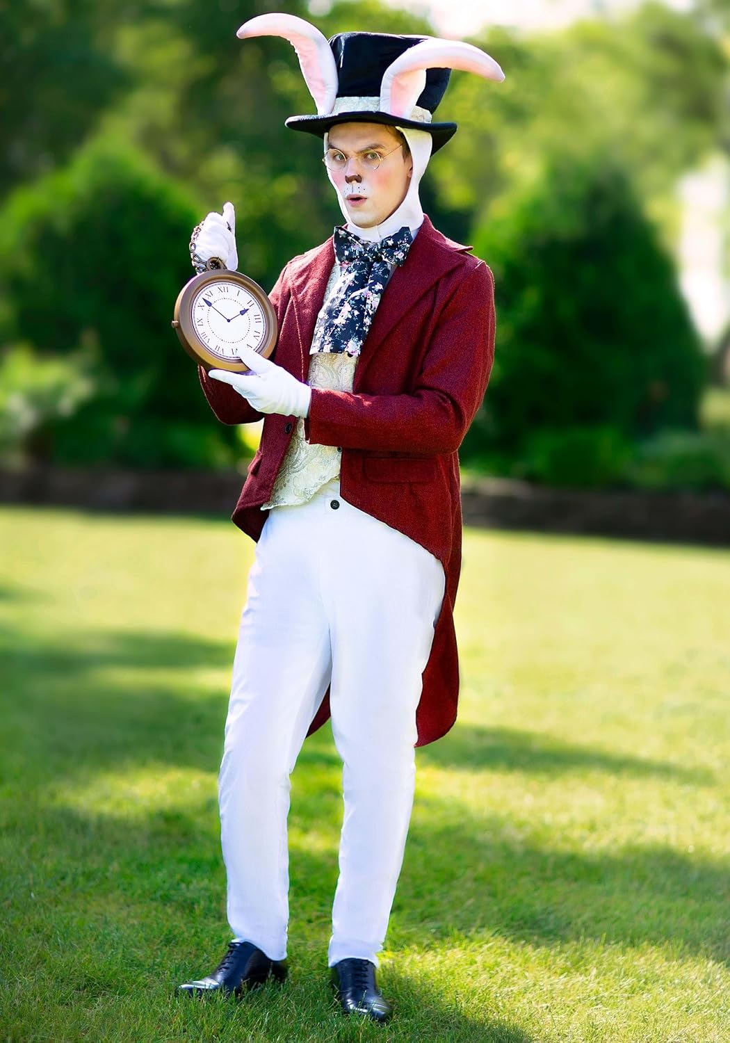 Men's Plus Size White Rabbit Costume 2X 3X