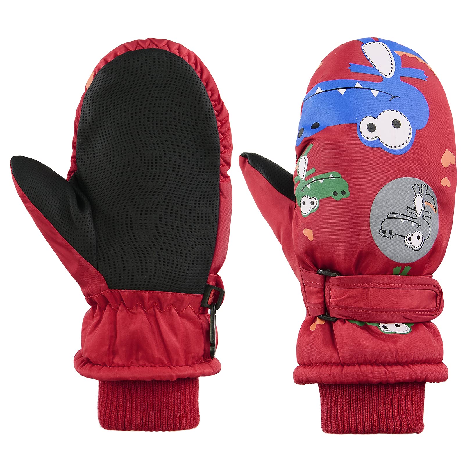 American Trends Toddler Winter Mittens Waterproof Boy Ski Gloves Warm Fleece Snow Mitten for Baby Boy Girl Cold Weather