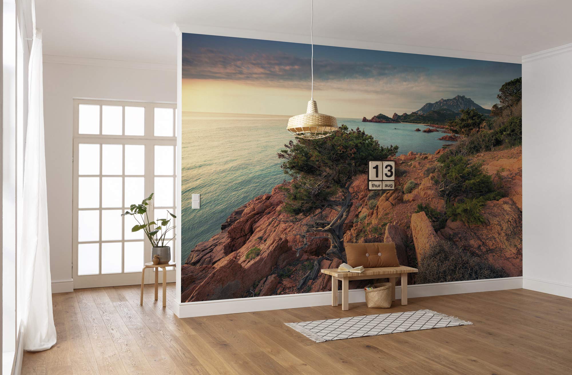 KomarParadiso II SHX9-066 Non-Woven Photo Wallpaper XXL Decoration Nature Landscape Bedroom Living Room Office Hallway 450 x 280 cm (Width x Height) Multi-Coloured