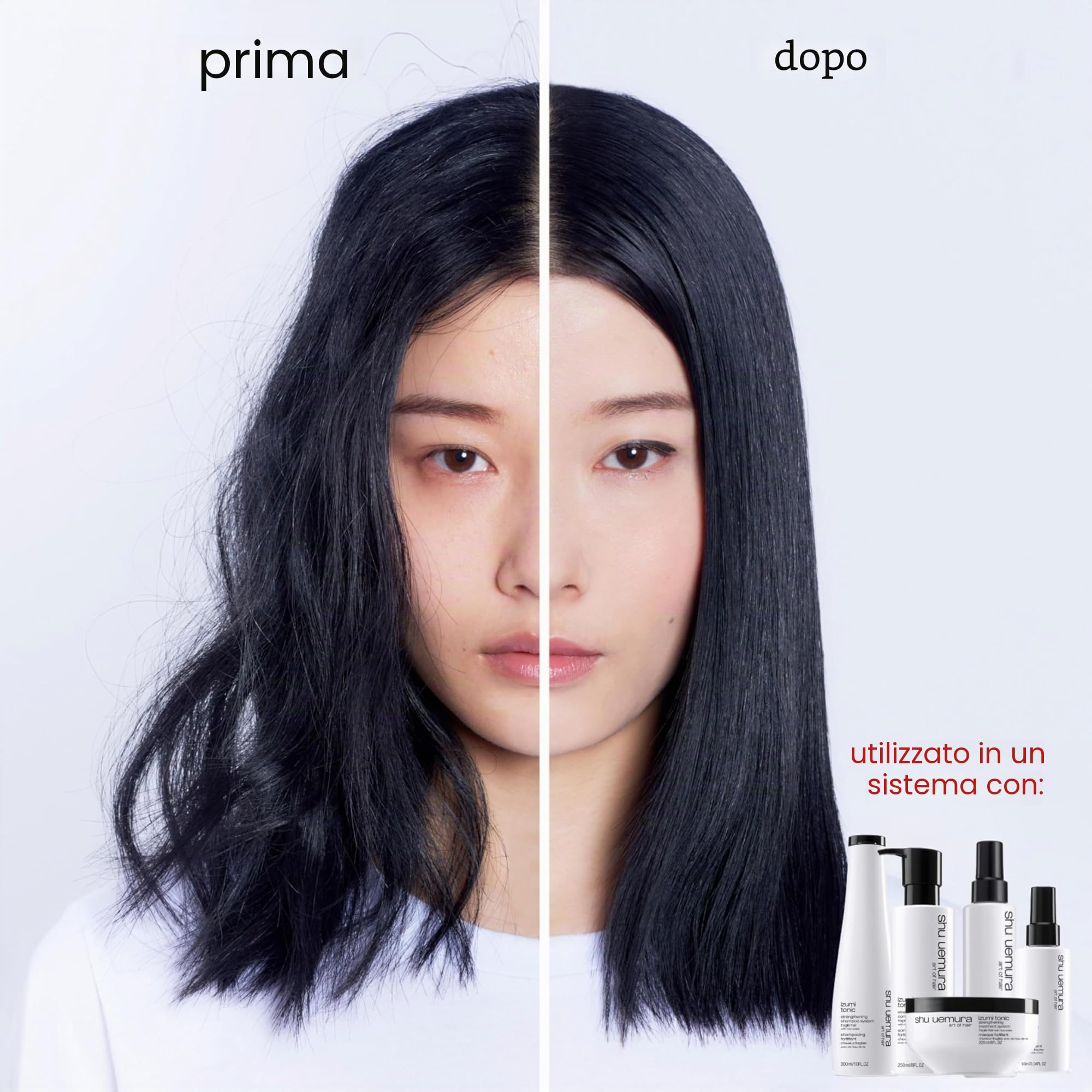 Shu Uemura Art of Hair, Siero per Capelli Ispessente, Per Capelli Fragili, Effetto Rinforzante, Arricchito con Acqua di Riso, Chioma Più Forte e Luminosa, Izumi Tonic, 90 ml