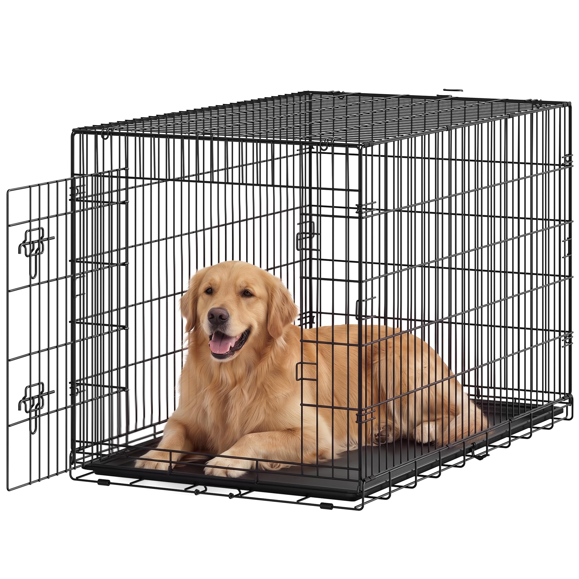 Feandrea Hundebox XXL Faltbar, Metall Hundekäfig, 122,5 x 74 x 80 cm