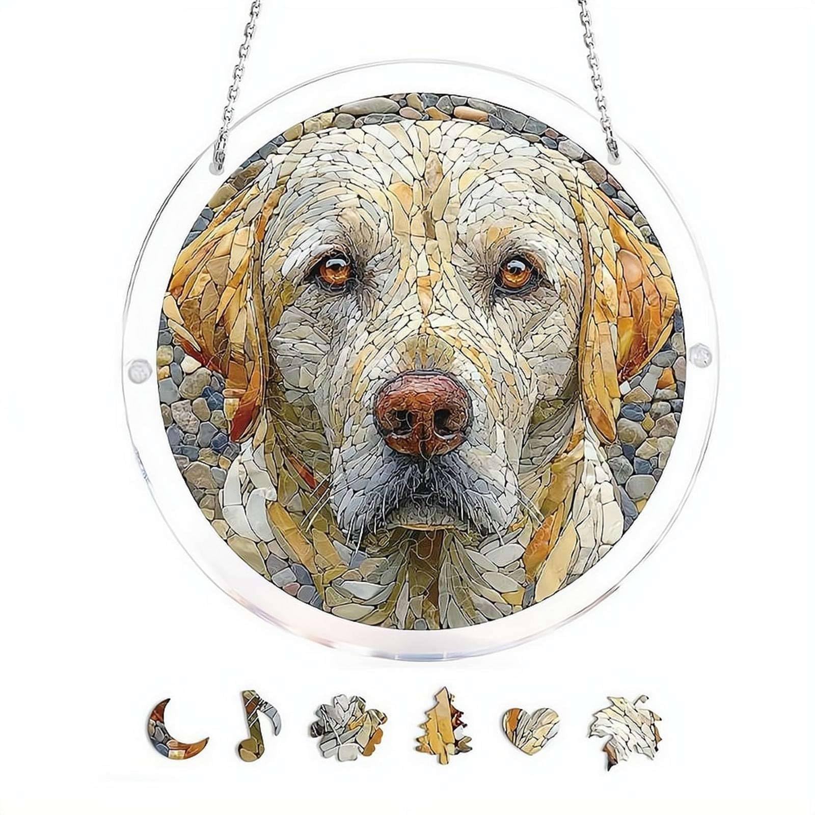 Acrylic Puzzles Suncatcher Window Hanging,83Pcs Sun Catcher Acrylic Puzzles Garden Decoration,Sun Catcher Stained Glass AcrylicPuzzle Decoration,for Women Men Birthday Mother's/Father's DayGift — view 18