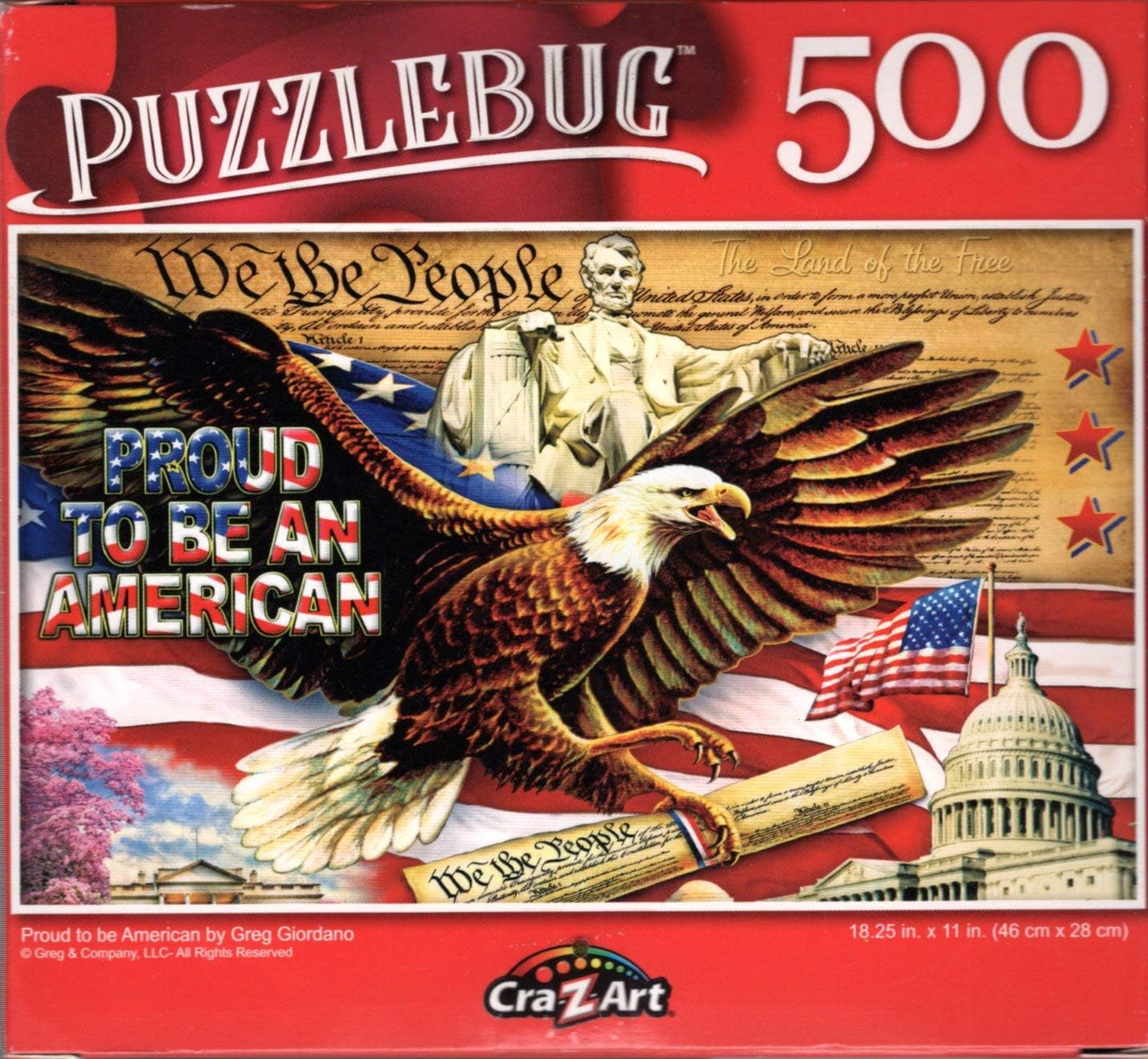 Proud to be American by Greg Giordano - 500 Pieces Jigsaw Puzzle