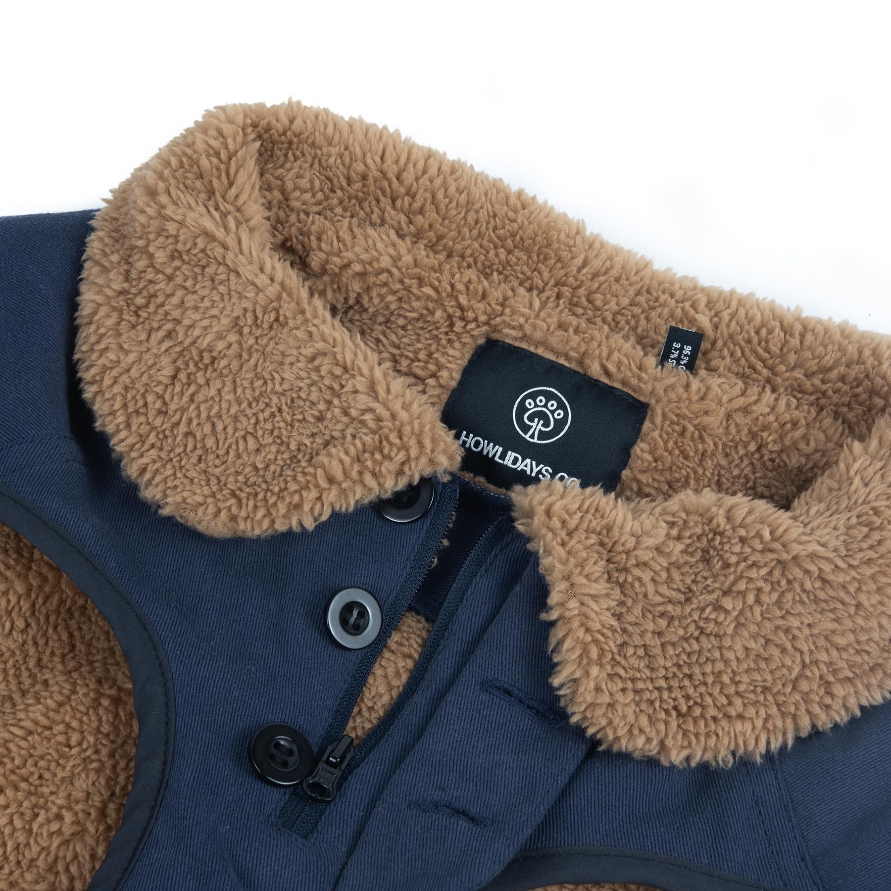 Sedona Dawn Hunde-Winterjacke für mittelgroße und große Hunde, Hunde-Wintermantel, warmes Sherpa-Fleece gefüttert, Segeltuch, Hundemantel für kaltes Wetter, Baumwolle,