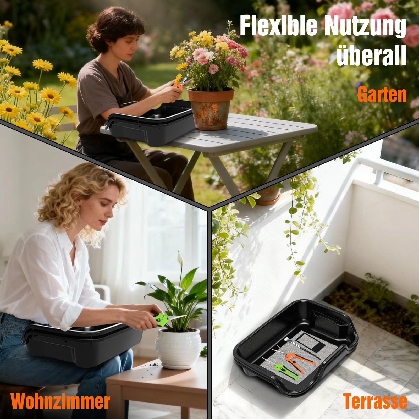 Magicbox Trim Bin Pro Set mit 150 Micron Pollensieb, Ergonomische Trimmschale & Trim Tray inkl. 2 Scheren, Lupe & Bürste, Ihr Professionelles Trim Bin für Kräuter