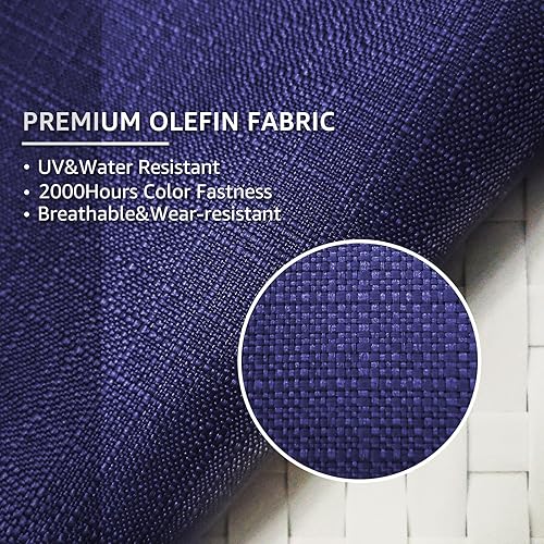 Miniatura 2 de NICESOUL Fundas de cojín de repuesto para sofá de olefina para exteriores, para muebles de patio, fundas de cojín para respaldo, solo fundas de