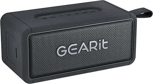 GEARit Altavoces inalámbricos Bluetooth portátiles - Altavoces impermeables IPX6 - Altavoz inalámbrico para exteriores de 40 W - Emparejamiento AUX