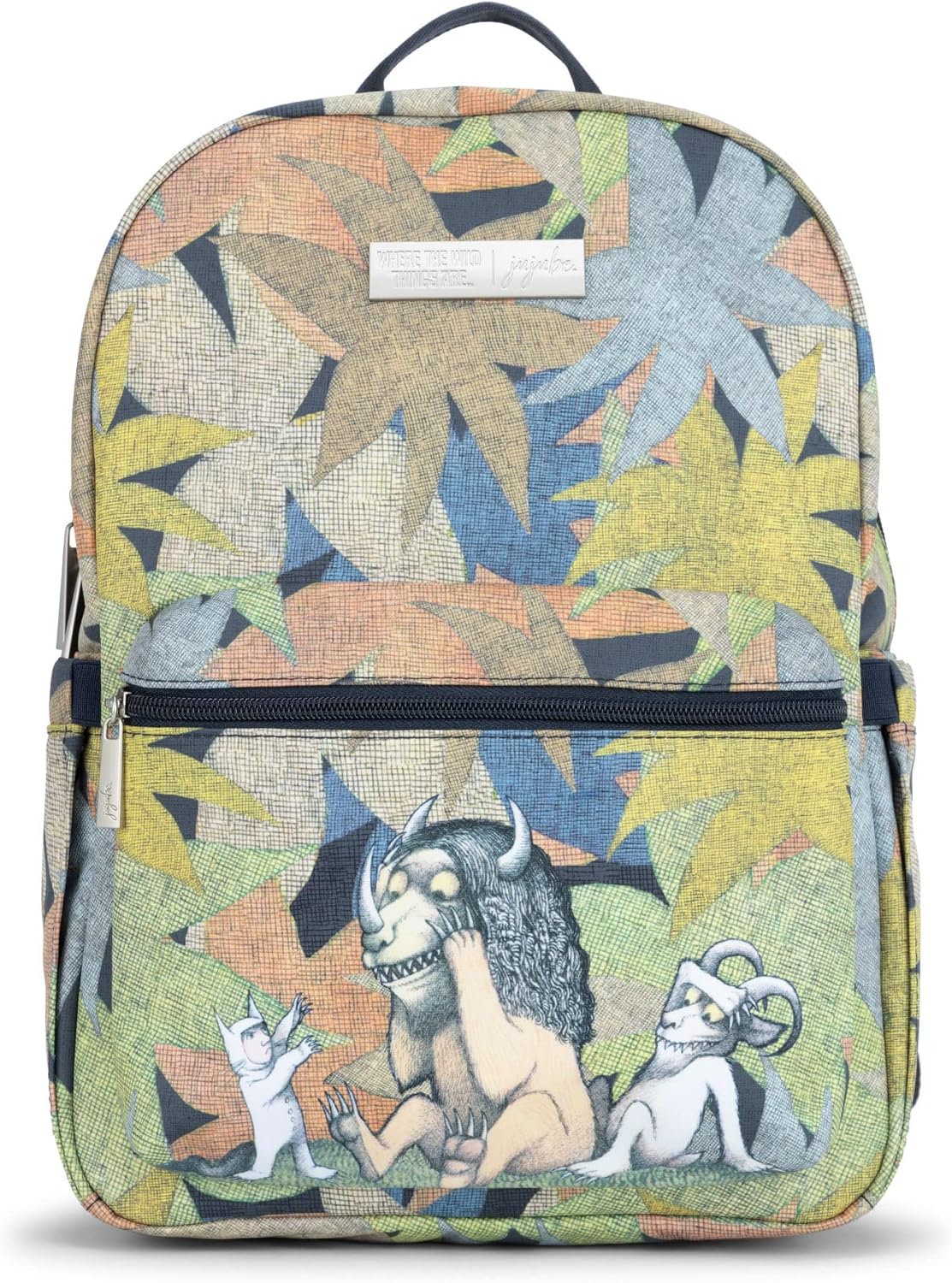 JuJuJuBe Mochila de viaje ligera a media piernamochila escolar para niños o adultos con organización de bolsillo, where the wild things are,