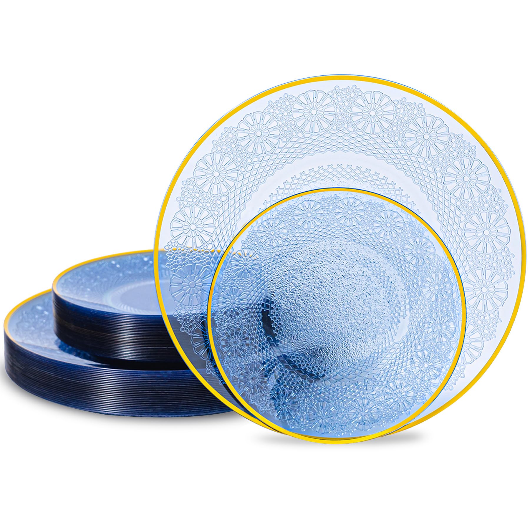 White Plastic Plates - 100 Pack, Heavy Duty -11 White Plastic Plates - 100 Pack, Heavy Duty -11
