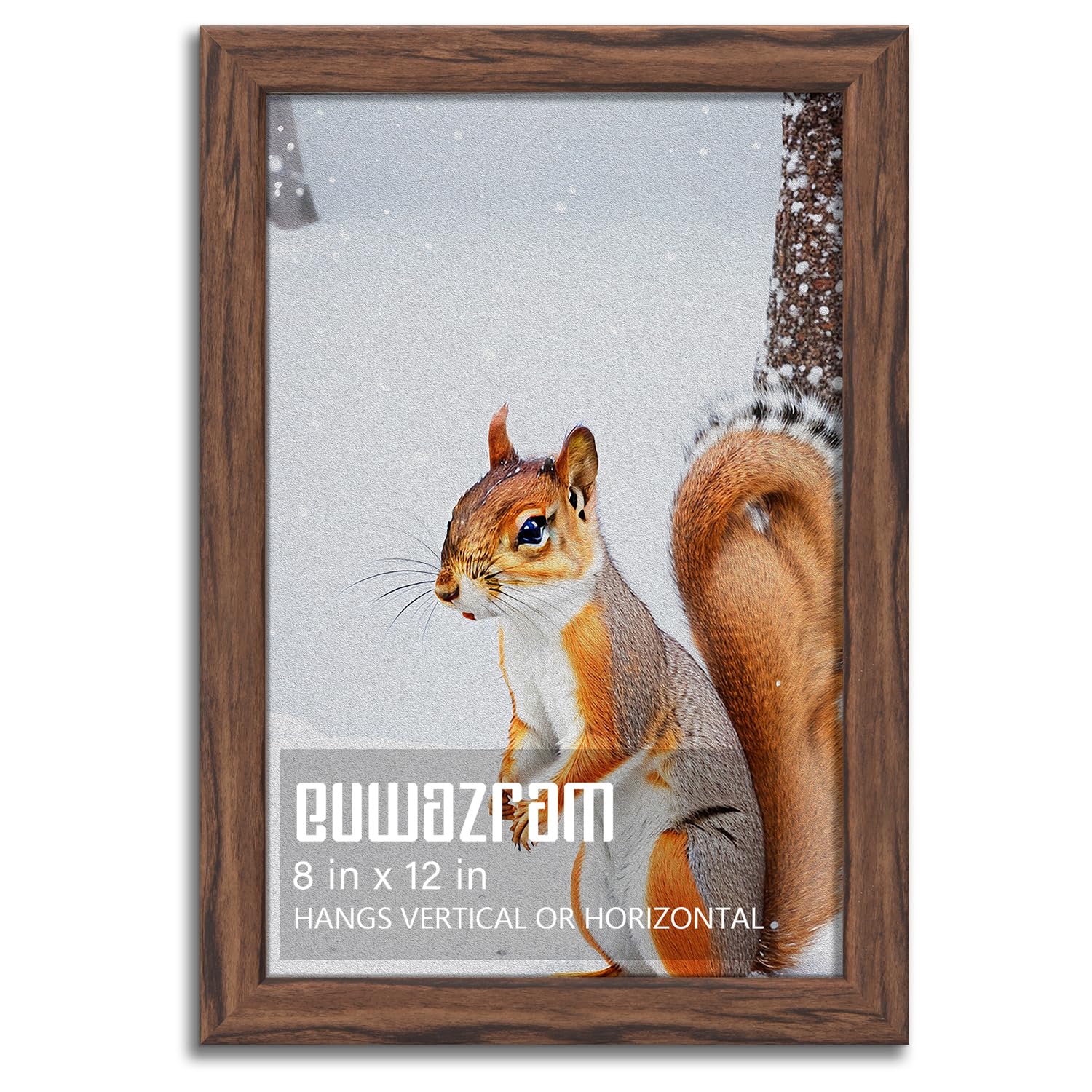 Rustic Walnut 8x12 Frame