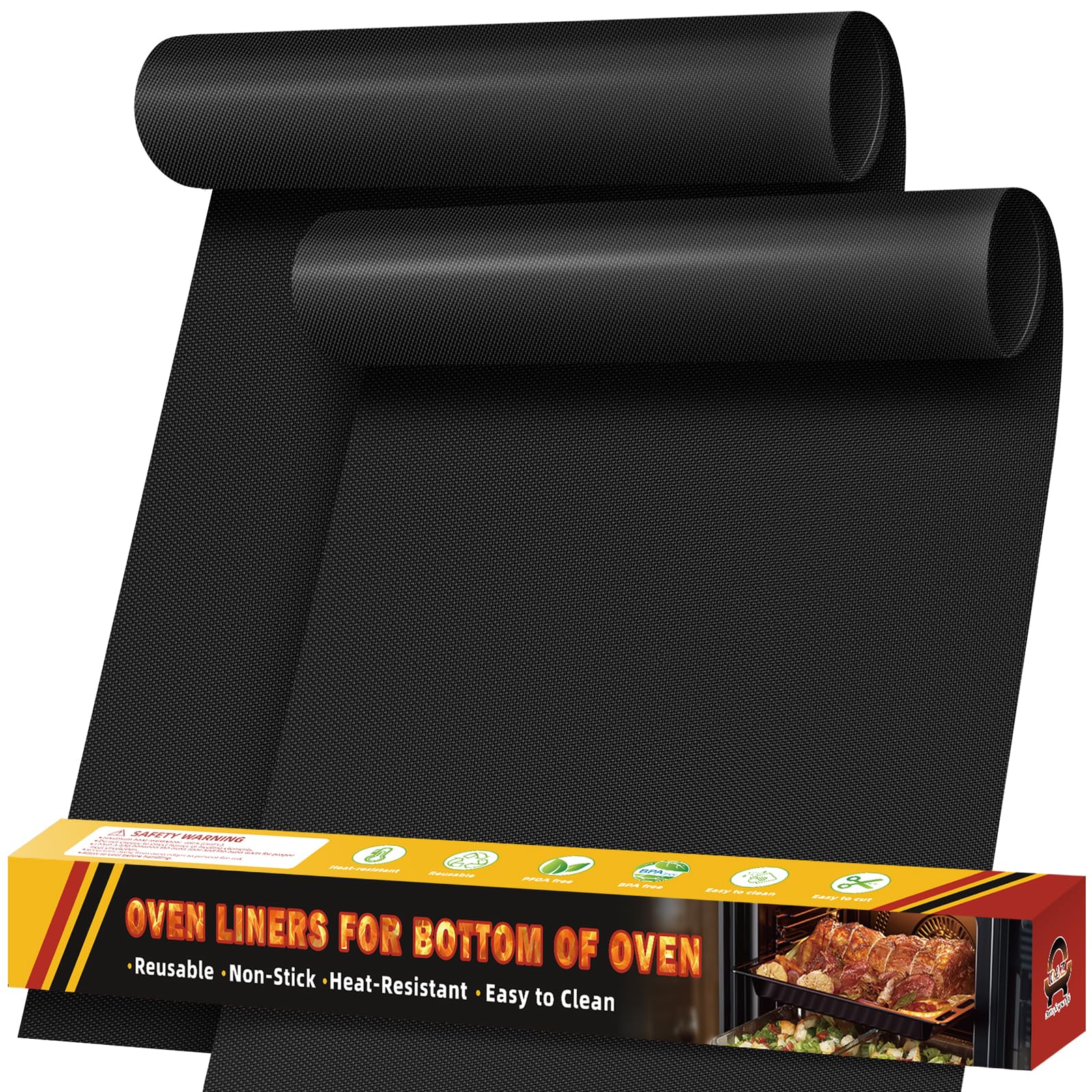 Lot De 2 Tapis De Cuisson Réutilisables 40x50 Cm - Feuilles Anti-adhésives Jusqu'à 260°C