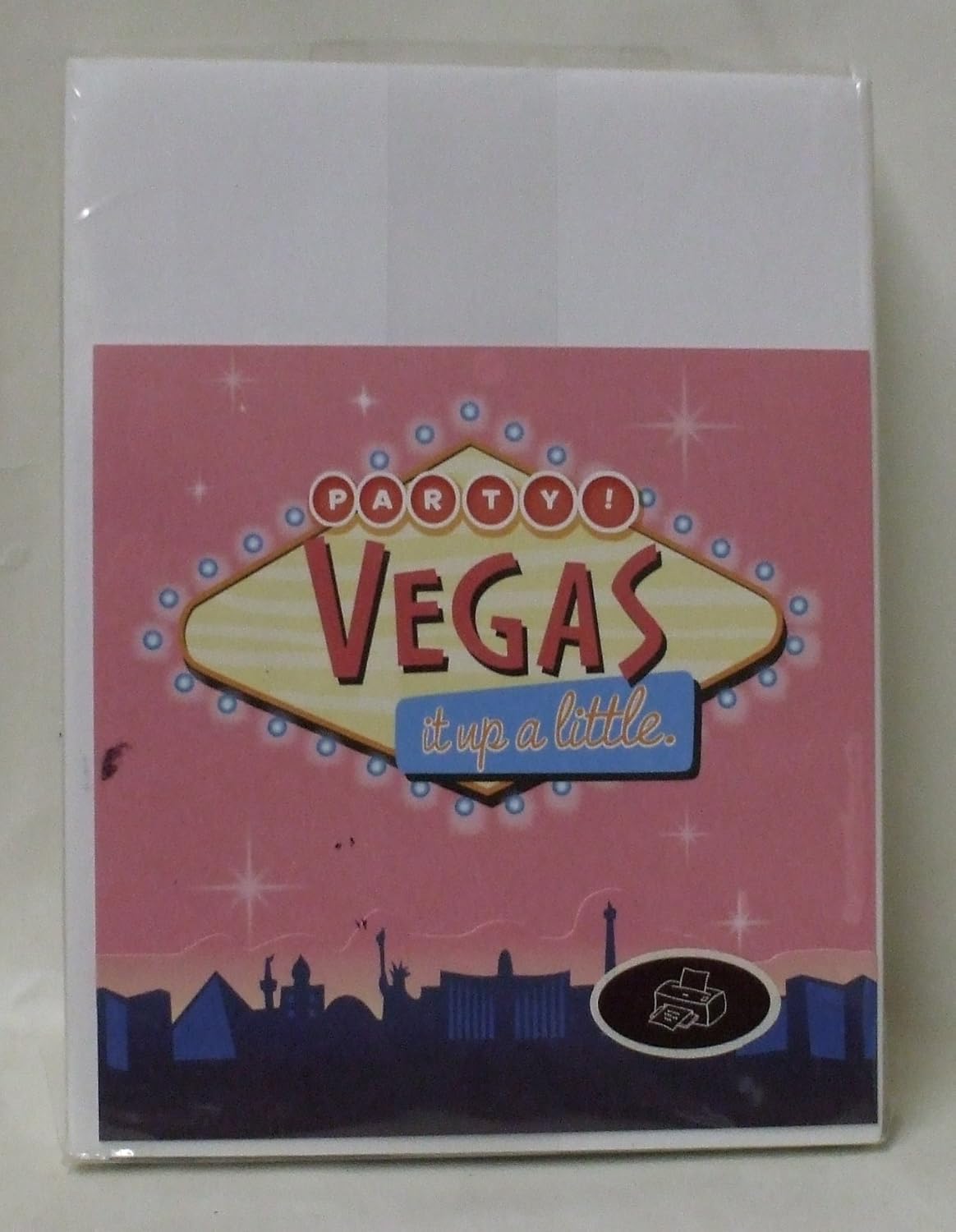 Genuine Hallmark Personizable Invitation Kit Party / Vegas it Up a Little Invitations 10